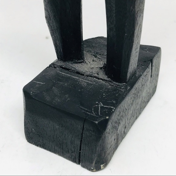 VTG African Wood Carving Ancient God of Fertility Phallic Endowed BBC 11in Tall - Picture 10 of 13